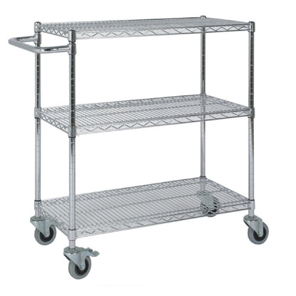 Carrello in acciaio cromato