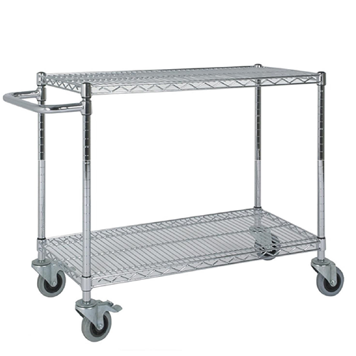 Carrello in acciaio cromato