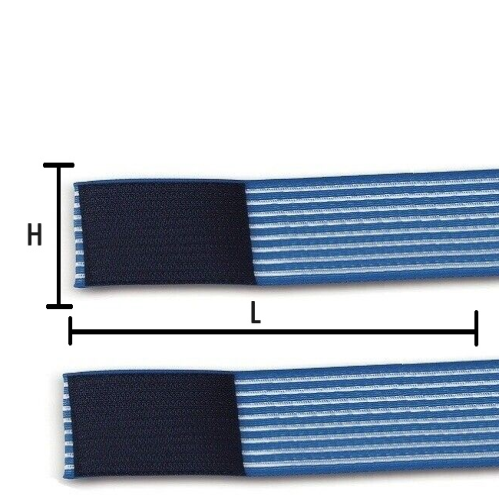 Fasce elastiche per elettrostimolatore kit 2 pz.