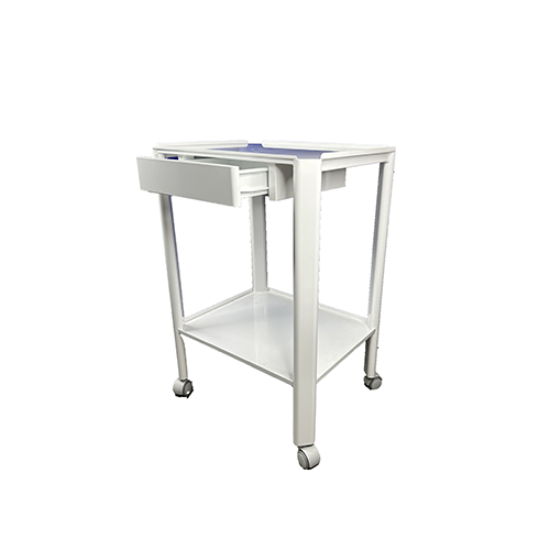 Carrello acciaio bianco